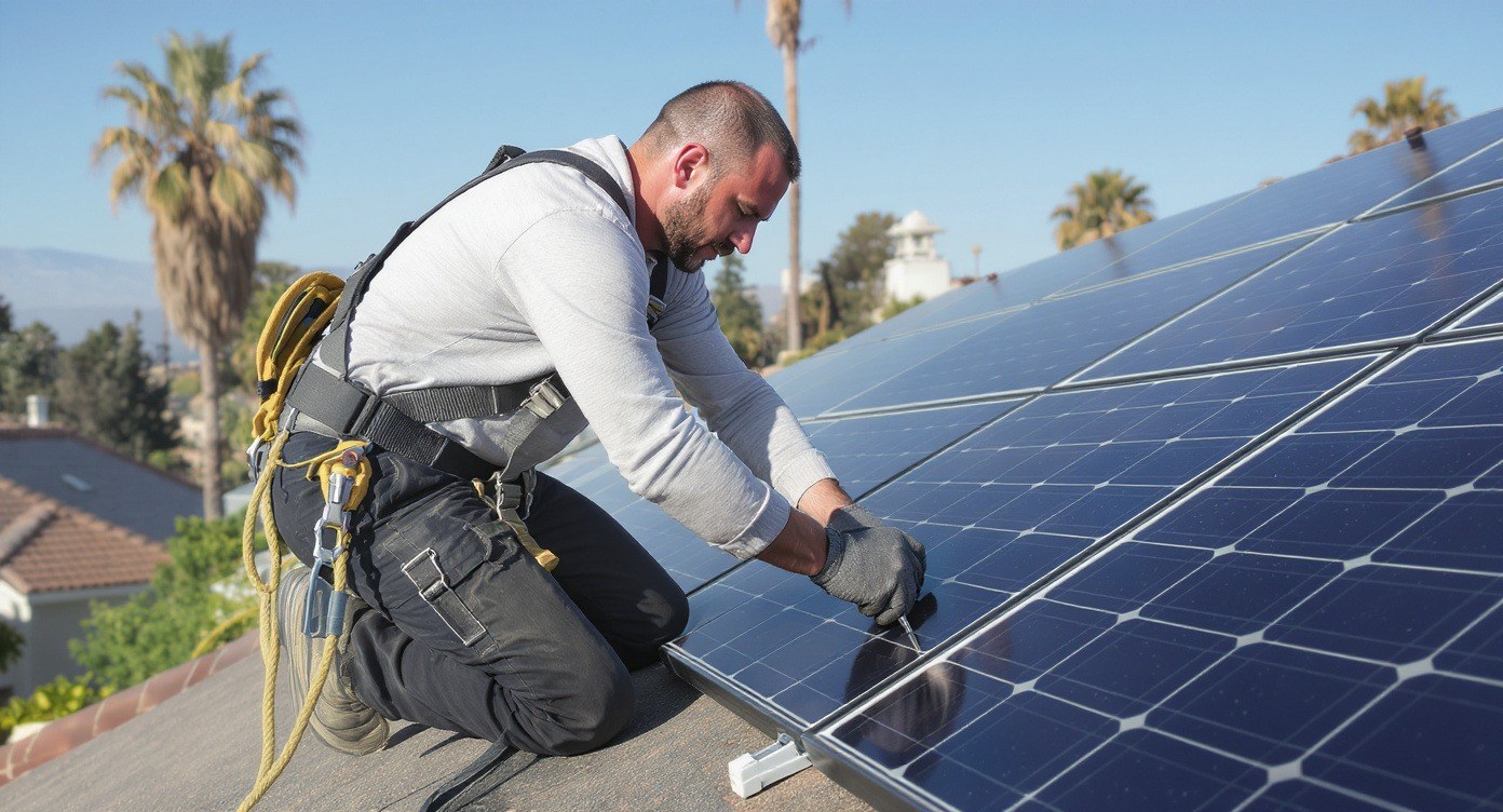 Residential rooftop solar installation in San Diego by San Diego Solar Surfers